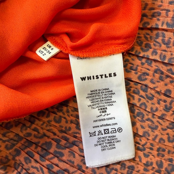 Whistles Mini Leopard Tiered Skirt Size 2 - Picture 7 of 10